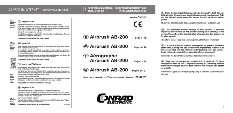Conrad AB-200 operating instructions