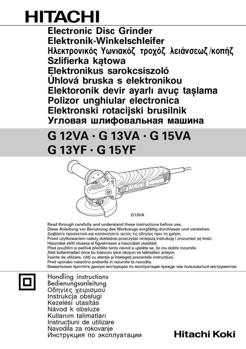 Hitachi G 12VA Handling instructions