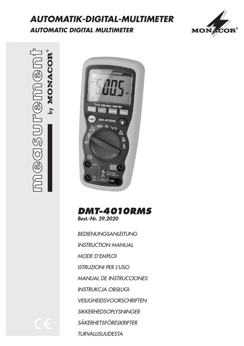 Monacor DMT-4010RMS User manual Monacor DMT-4010RMS User manual