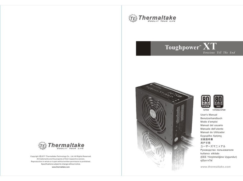 Thermaltake Toughpower XT User manual