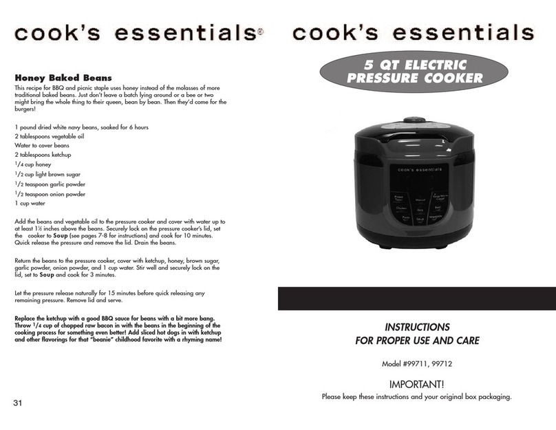 Cook's essentials 99711 Instructions for proper use and care