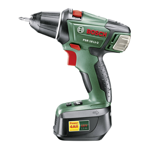 Bosch PSR 18 LI-2 User manual