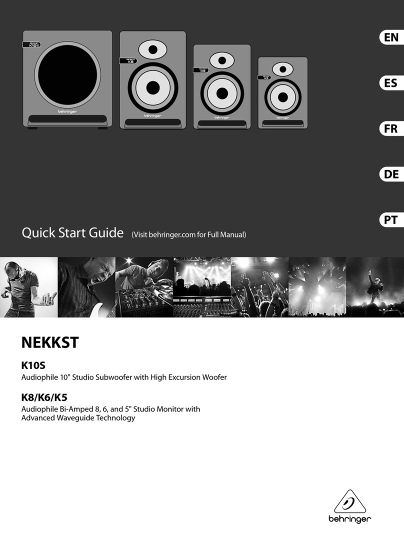Behringer Nekkst K10S User manual