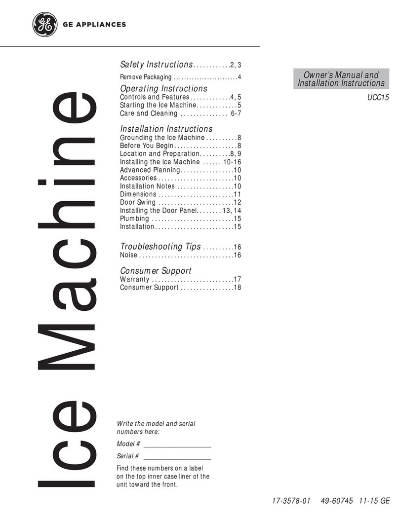 GE UCC15NJ-II Operating instructions GE UCC15NJ-II Operating instructions
