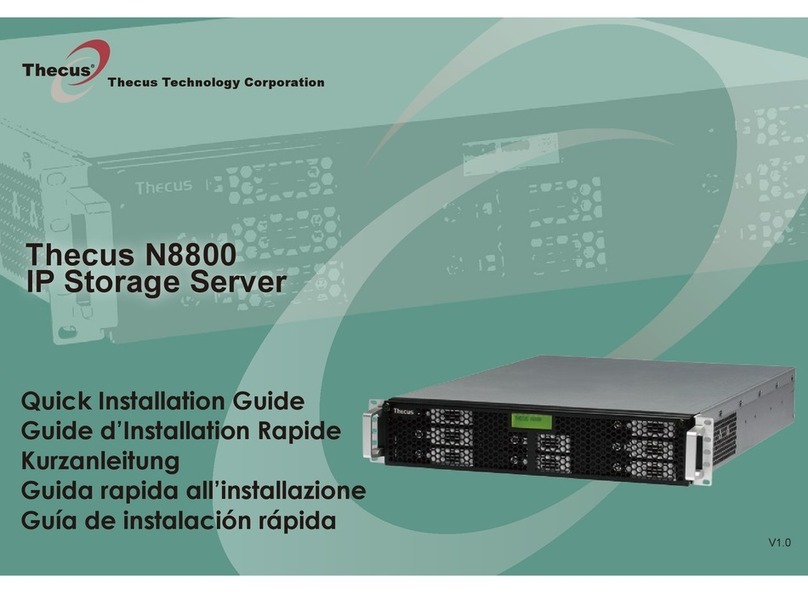 Thecus N8800 Quick installation guide