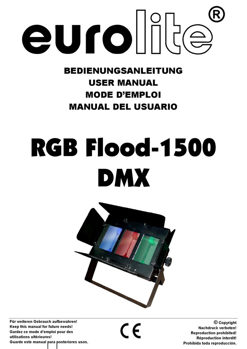 EuroLite RGB Flood-1500 DMX User manual