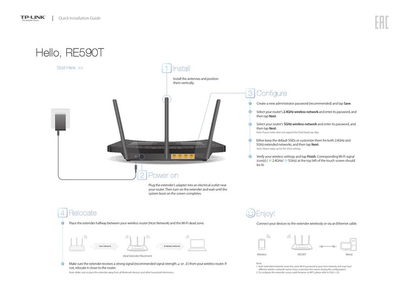 TP-Link RE590T User manual TP-Link RE590T User manual