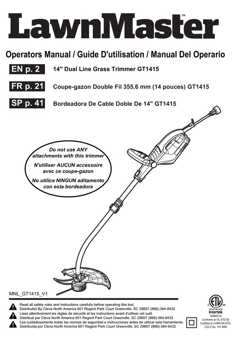 LawnMaster GT1415 User manual