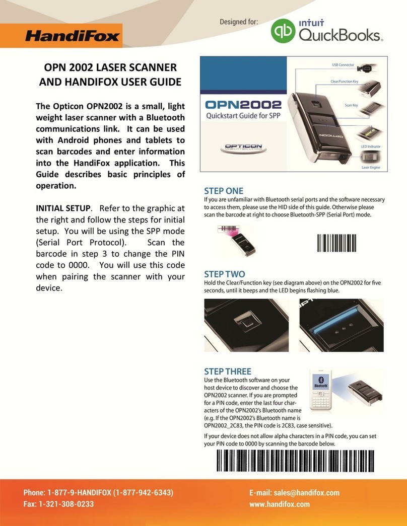 Opticon OPN2002 User manual