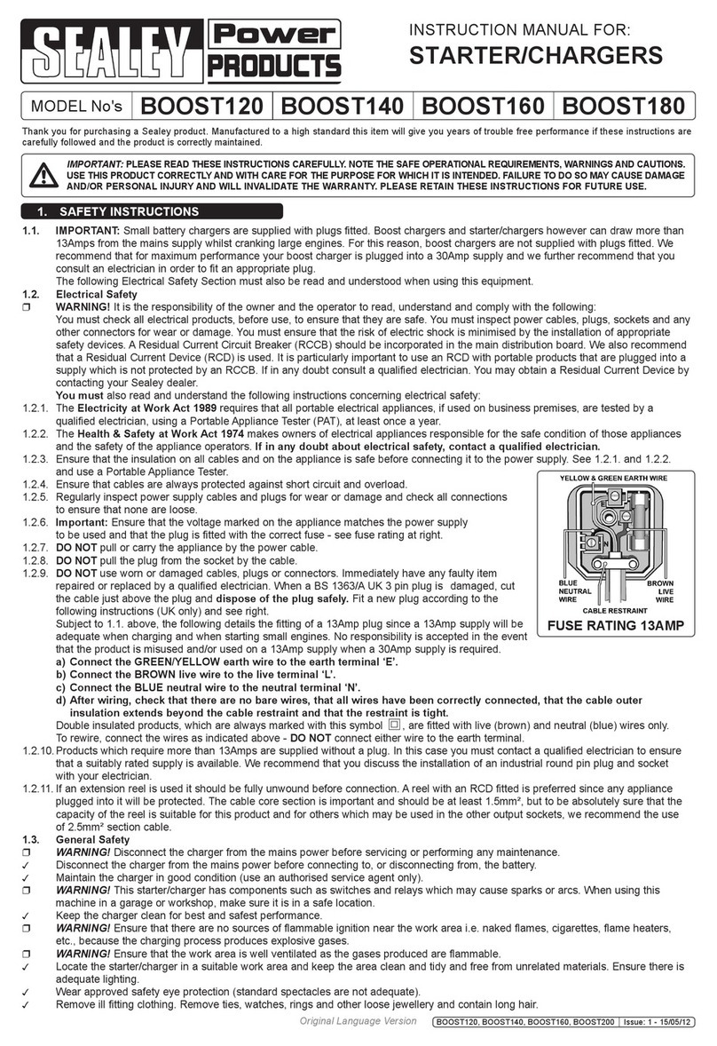 Sealey BOOST120 instruction manual