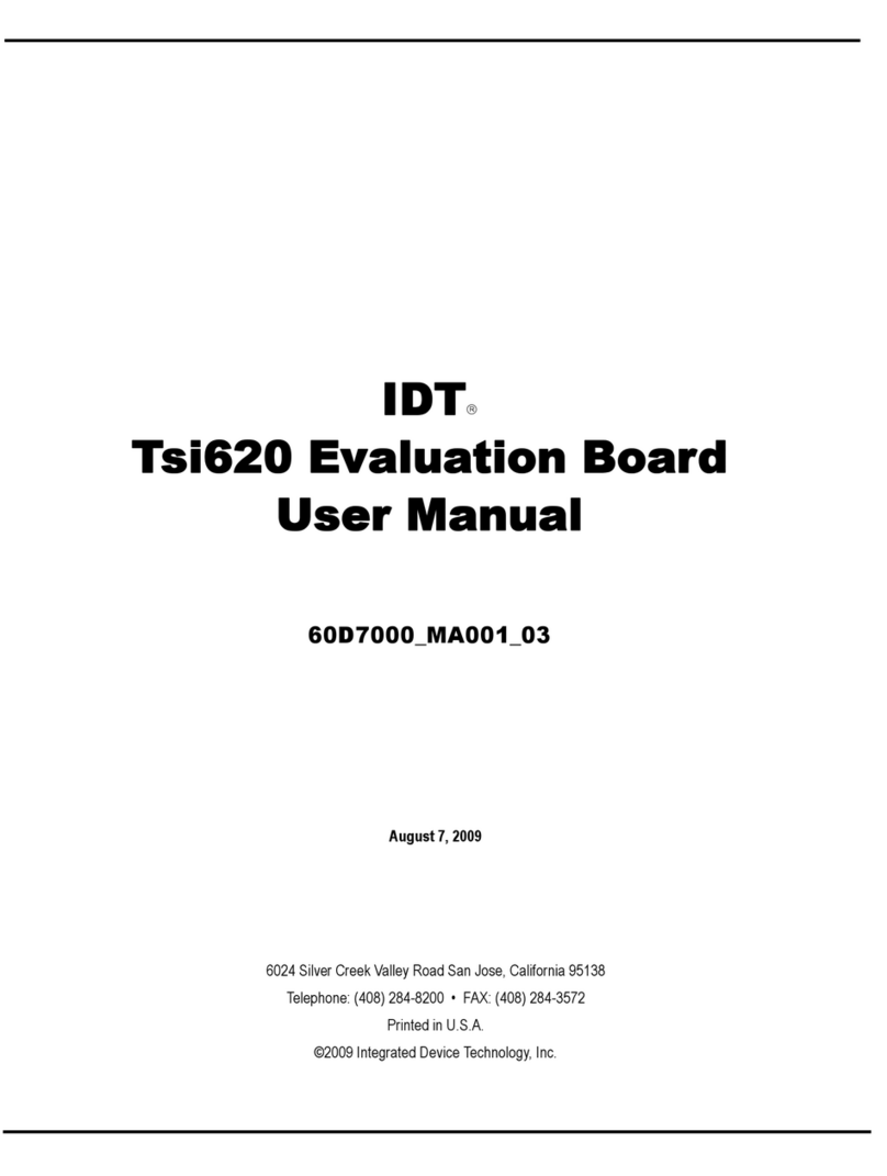 IDT Tsi620 user manual