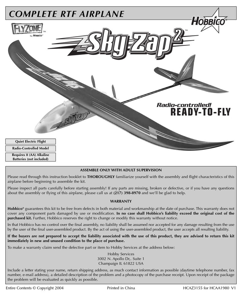 Hobbico Sky Zap 2 User manual