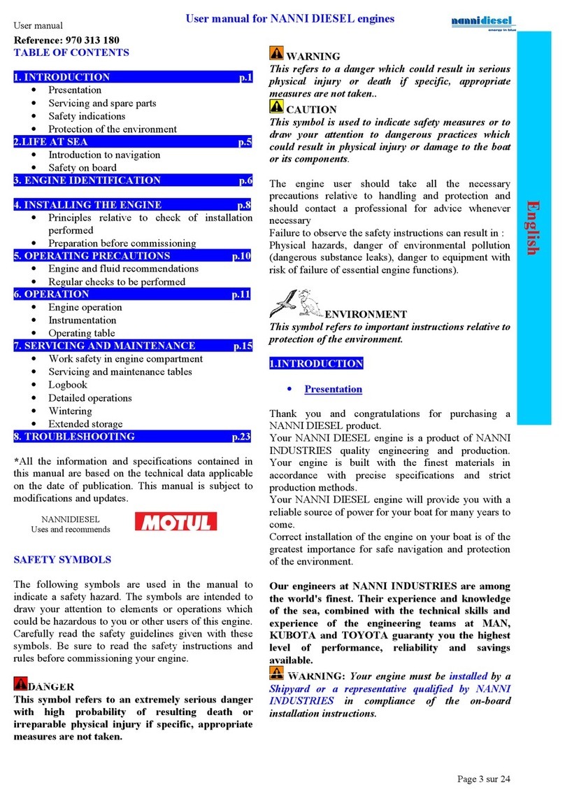 Nanni 4.390 TDI User manual