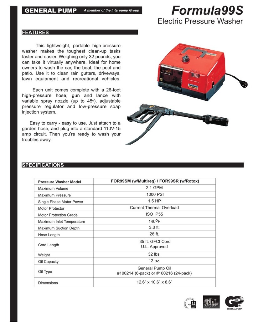 General Pump FOR99SM user manual