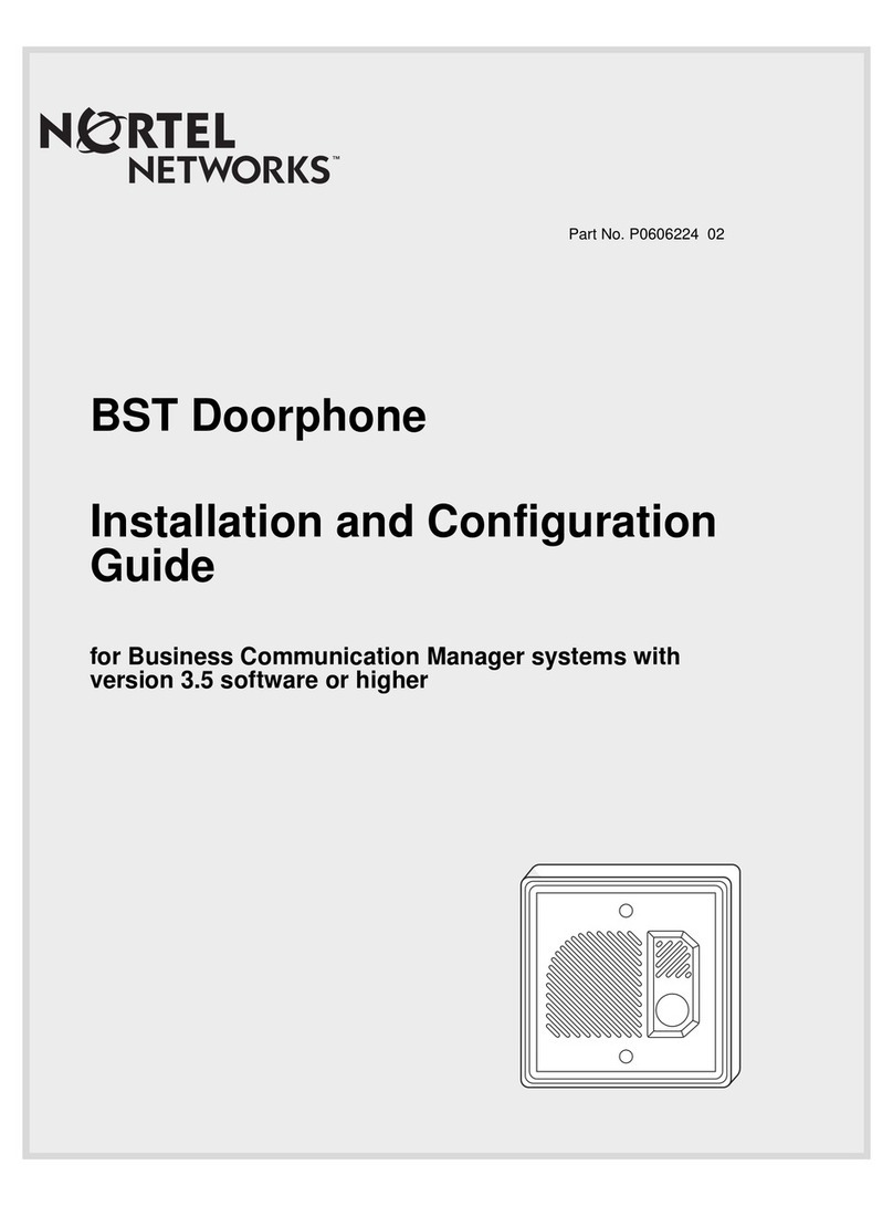 Nortel BST Operator's manual