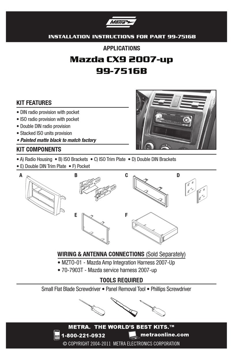 Metra Electronics 99-7516B User manual