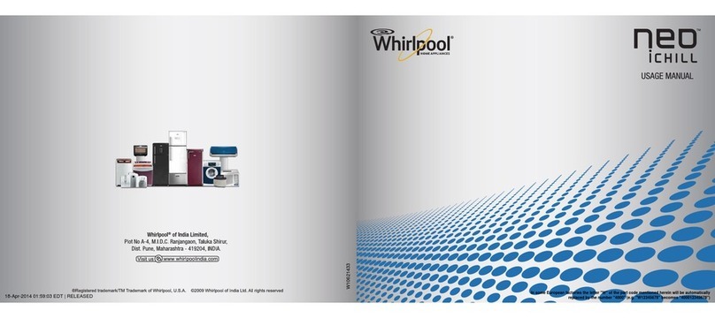 Whirlpool NEO IC255 Usage manual
