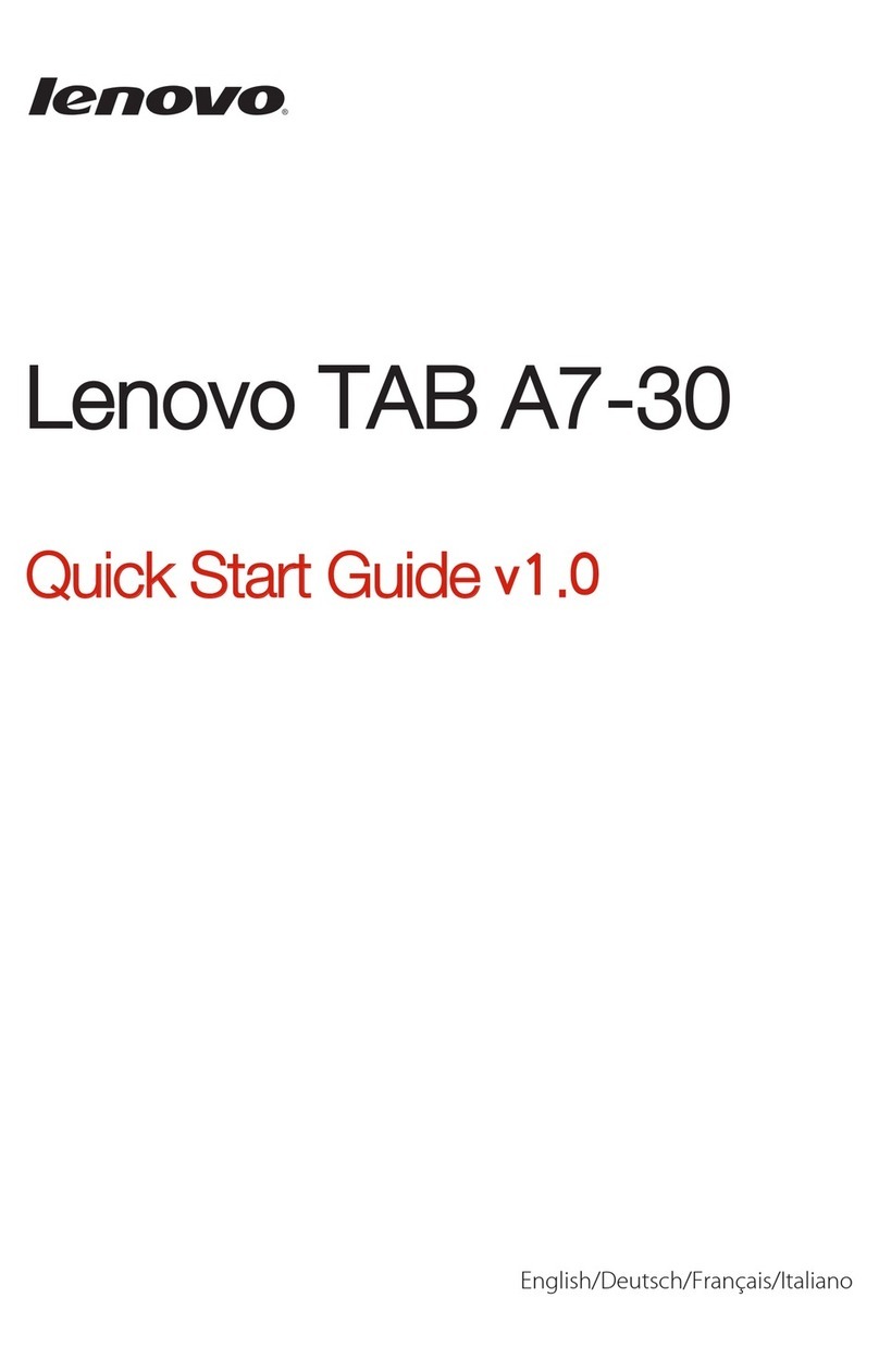 Lenovo TAB A7-30 User manual Lenovo TAB A7-30 User manual