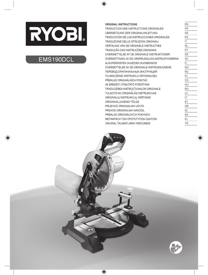 Ryobi EMS190DCL User manual