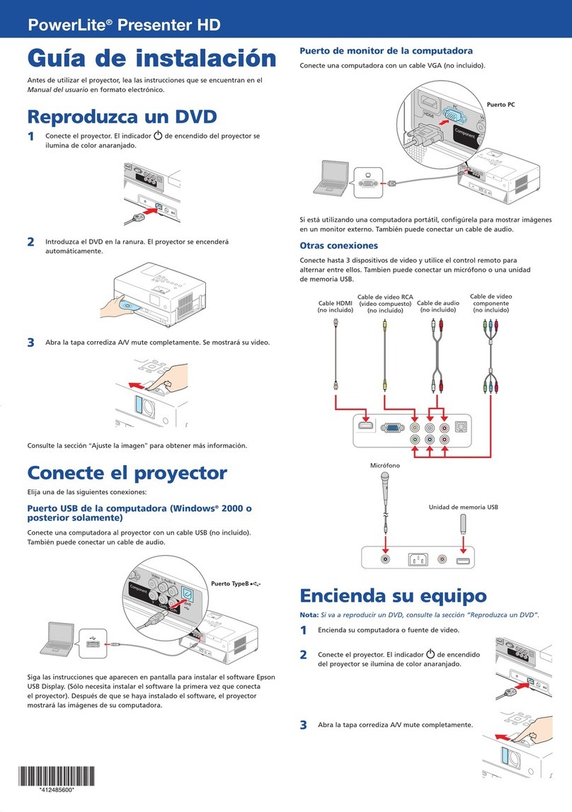 Epson PowerLite Presenter HD Specification sheet