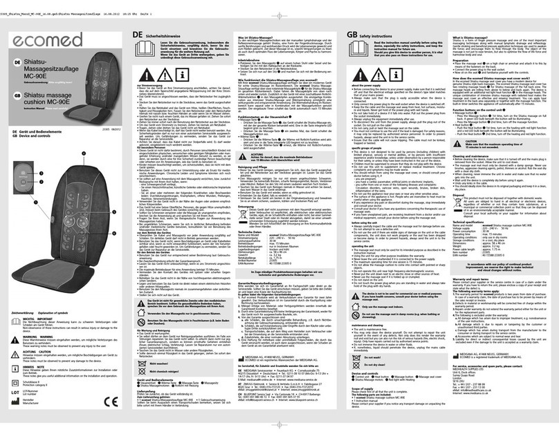 Ecomed MC-90E instruction manual