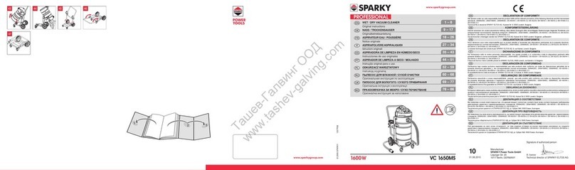 Sparky Group VC 1650MS User manual Sparky Group VC 1650MS User manual