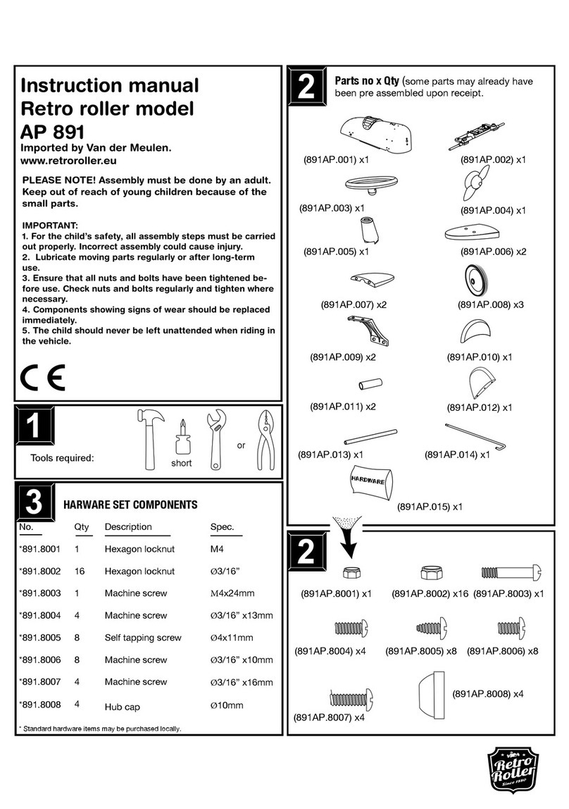 Retro Roller AP 891 instruction manual