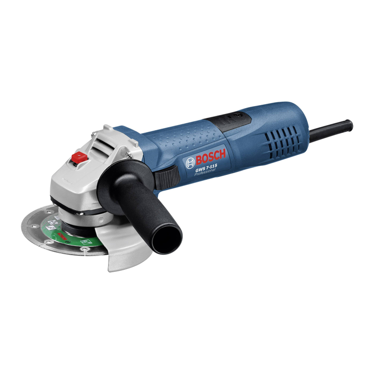 Bosch GWS Professional 7-115 E Original instructions