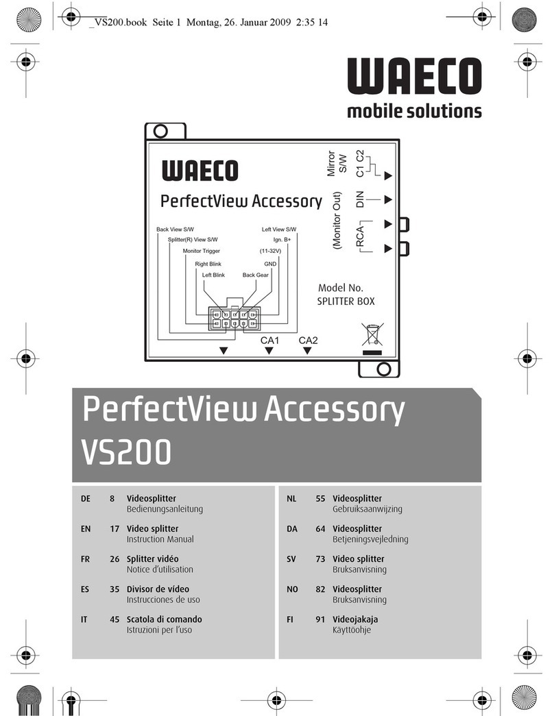 Waeco PerfectView Accessory VS200 instruction manual