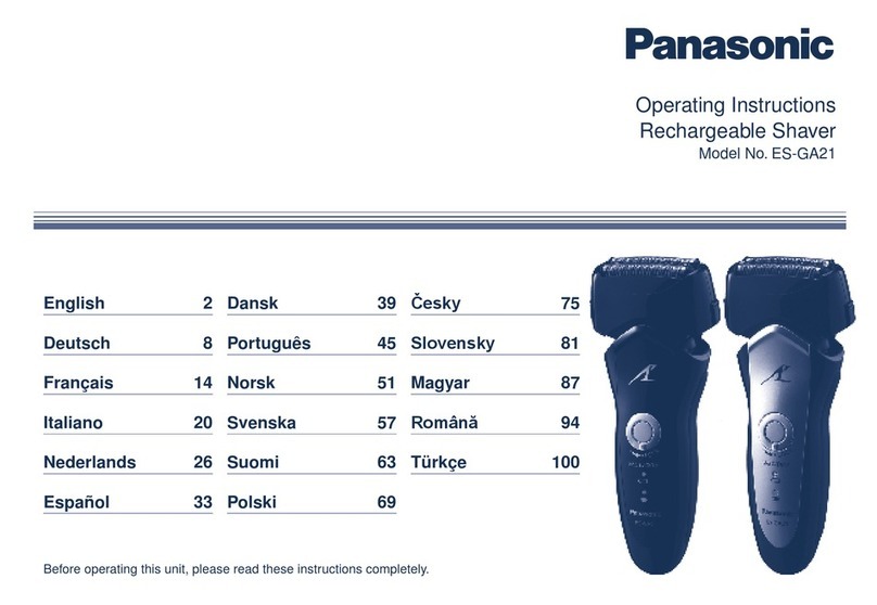 Panasonic ES?GA21 User manual Panasonic ES?GA21 User manual