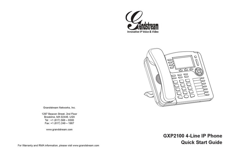 Grandstream Networks GXP2100 User manual Grandstream Networks GXP2100 User manual