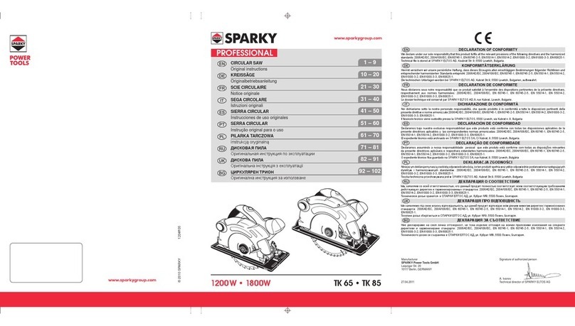 Sparky Group TK 85 Original instructions