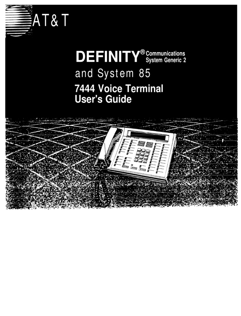 AT&T Definity 7444 User manual AT&T Definity 7444 User manual