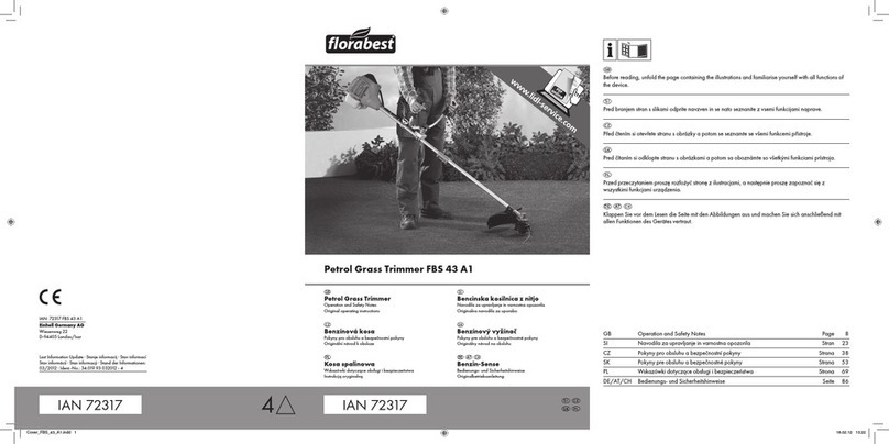 FLORABEST FBS 43 A1 operation and safety notes original operating instructions FLORABEST FBS 43 A1 operation and safety notes original operating instructions