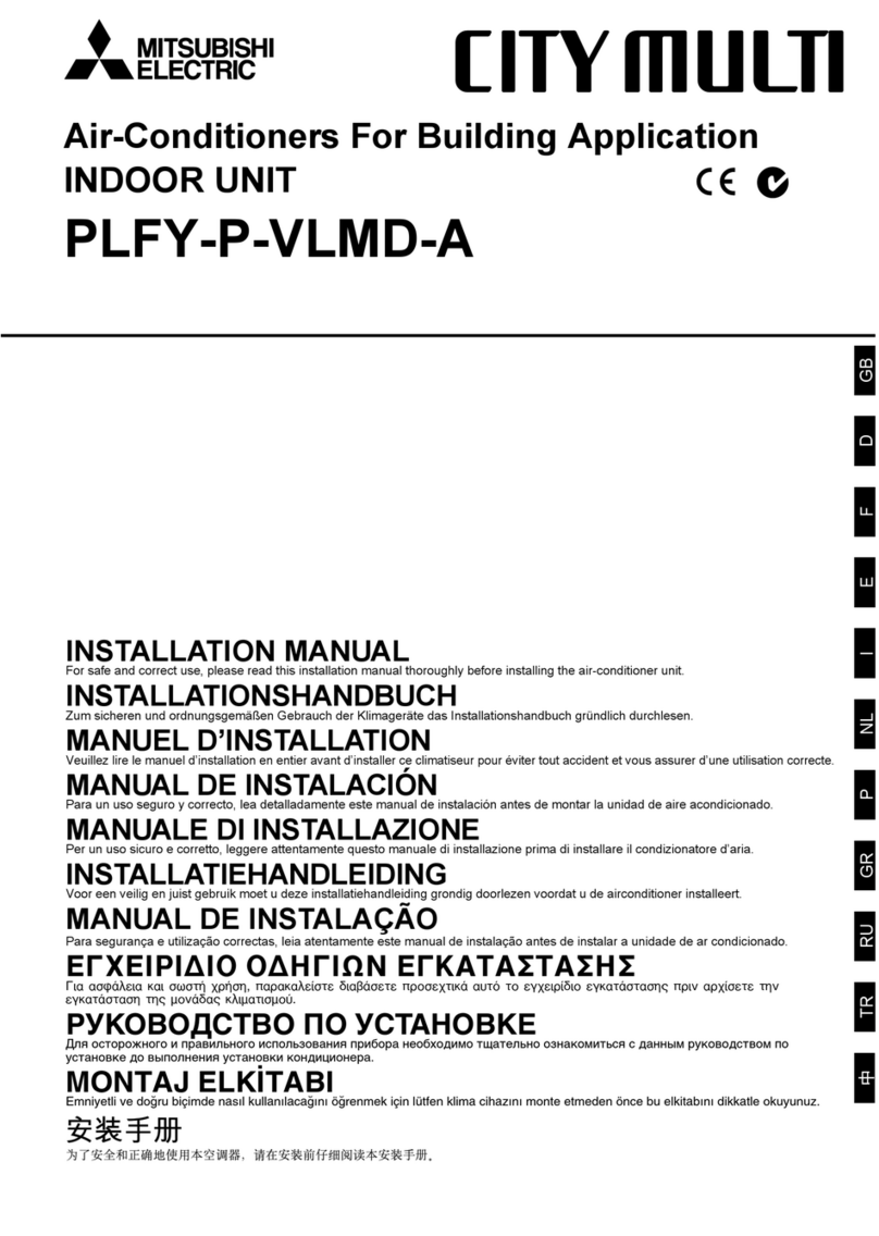 Mitsubishi Electric PLFY-P-VLMD-A installation manual