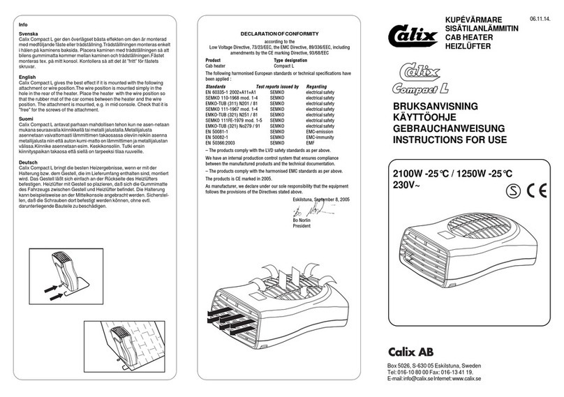 Calix Compact L User manual