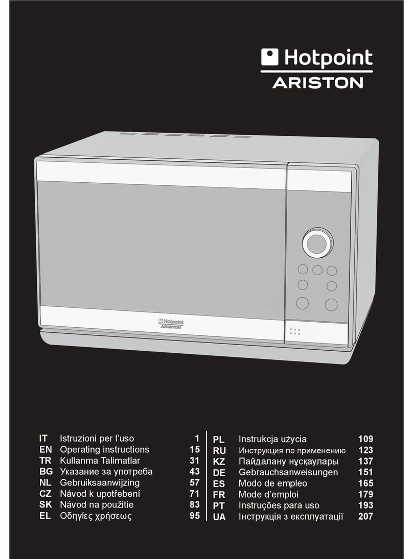 Hotpoint Ariston MWHA 2322 B User manual