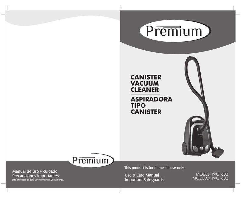 Premium PVC1602 use and care manual