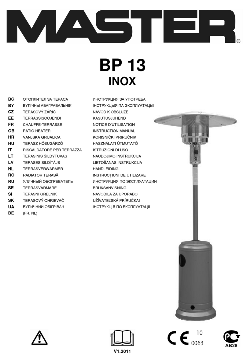 Master BP 13 INOX User manual