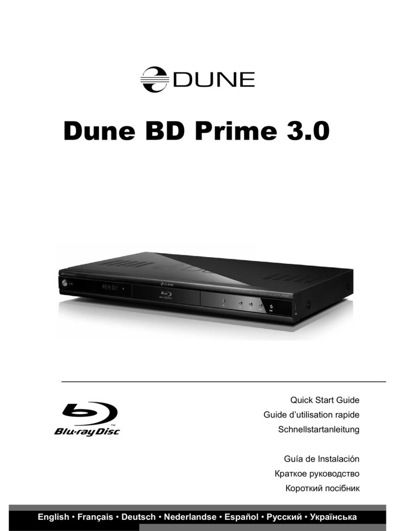 DUNE BD Prime 3.0 quick start guide