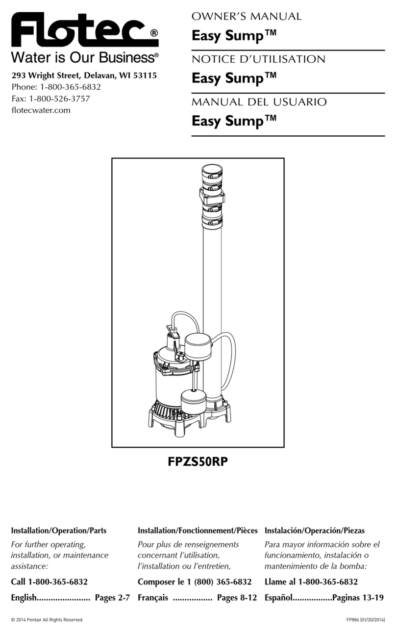 Flotec FPZS50RP User manual