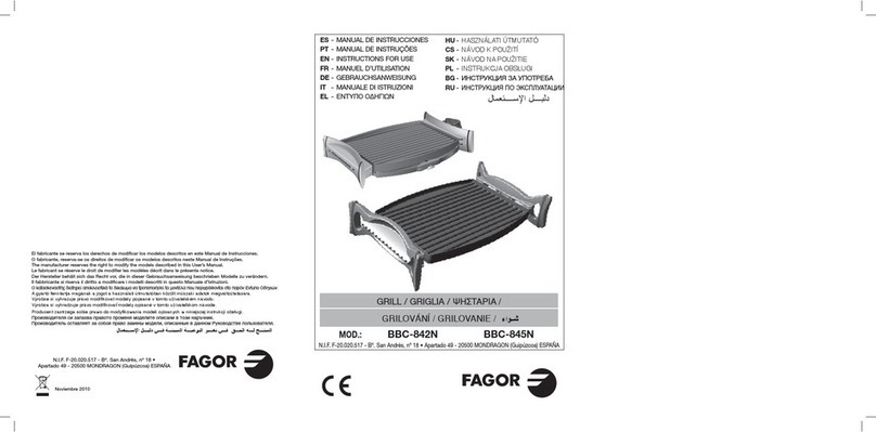 Fagor BBC-842N User manual Fagor BBC-842N User manual