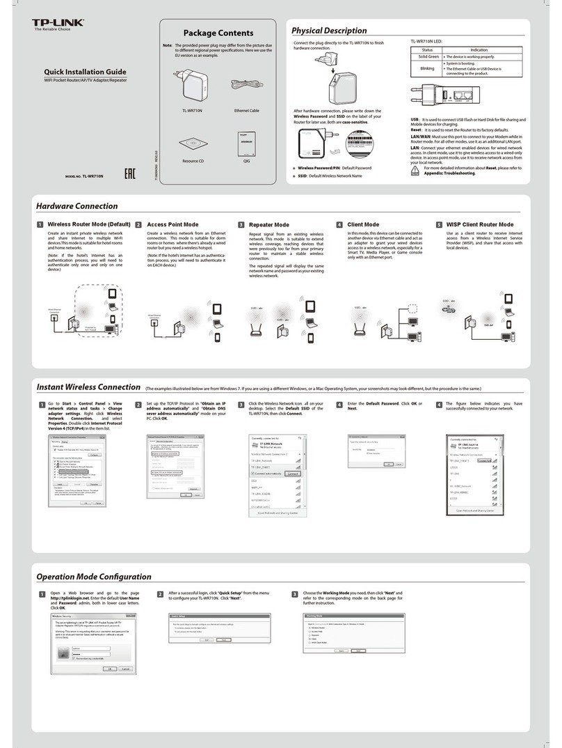 TP-Link TL-WR710N User manual