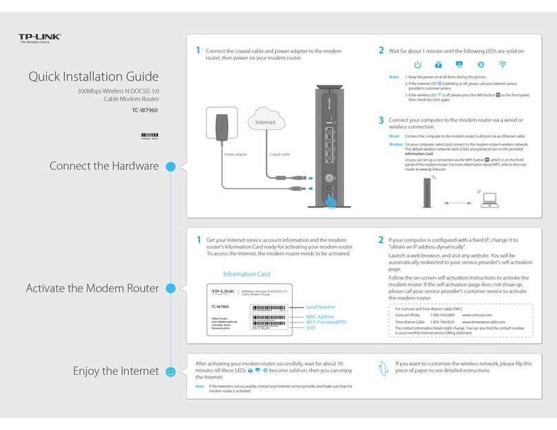 TP-Link TC-W7960 User manual
