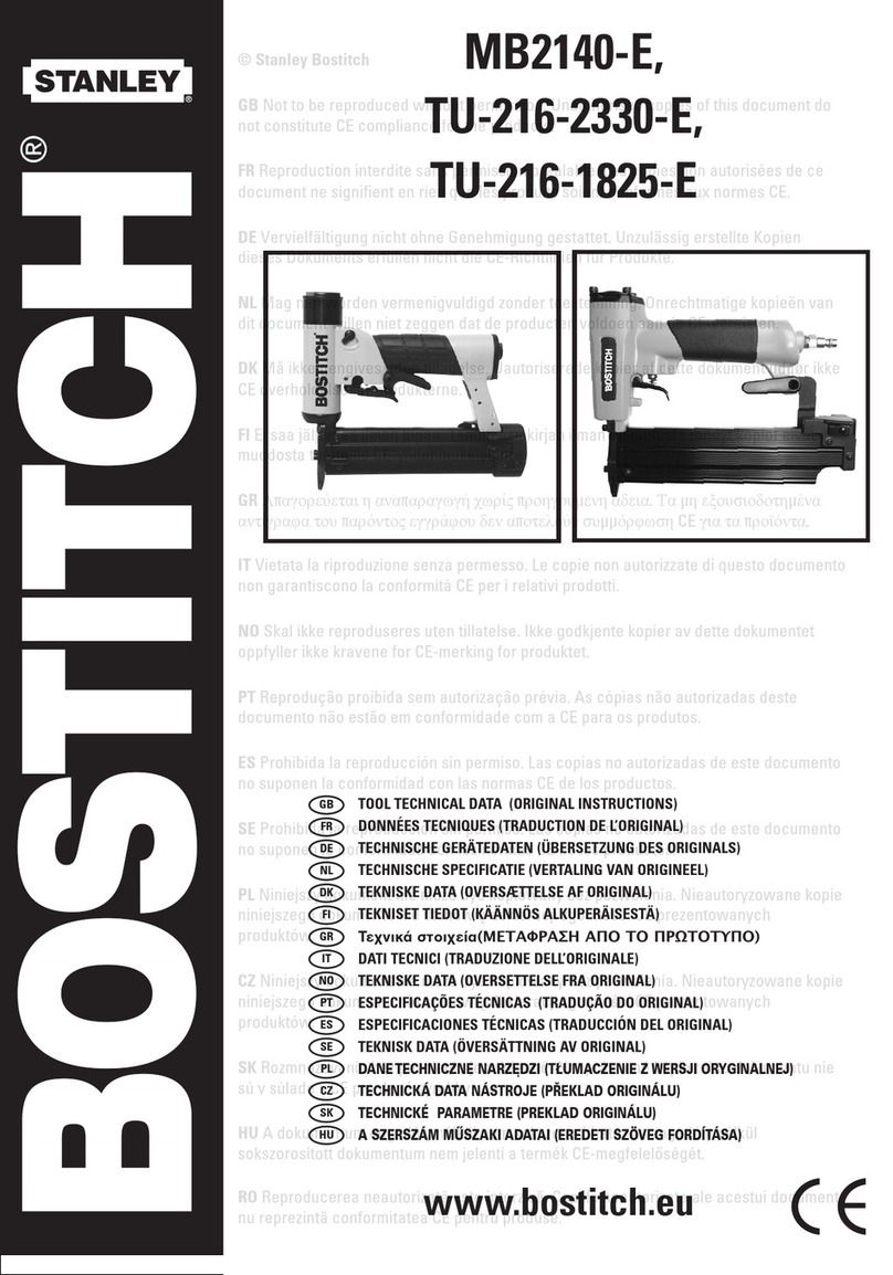 Bostitch MB2140-E User manual