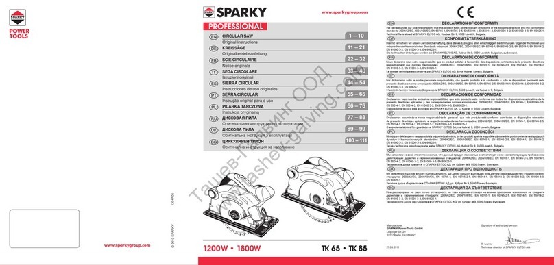 Sparky Group TK 85 Original instructions