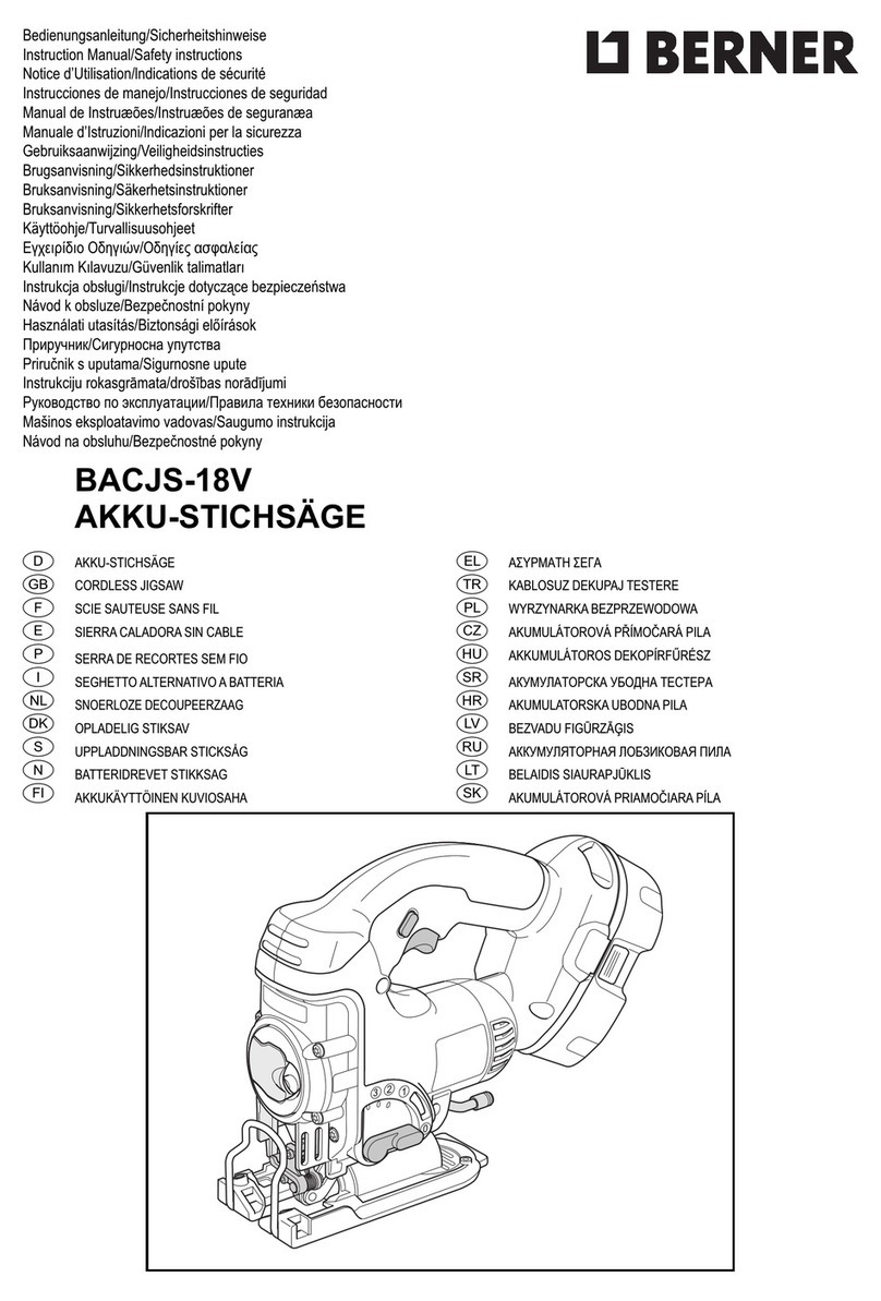 Berner BACJS-18V User manual