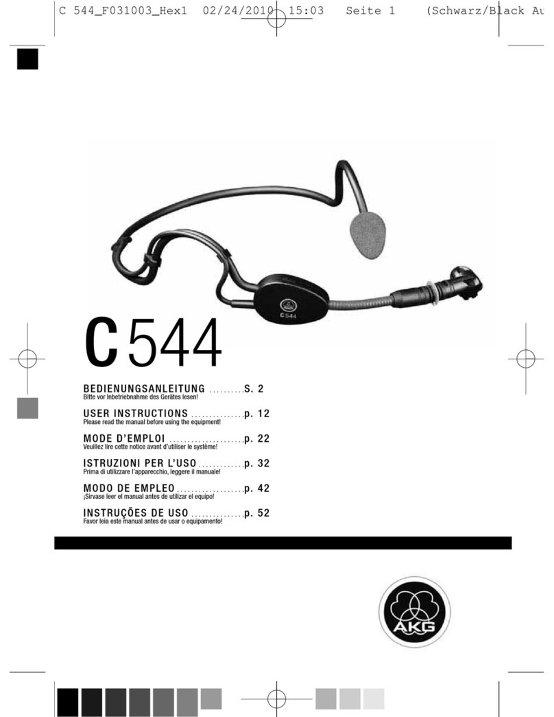 AKG C544 User instructions