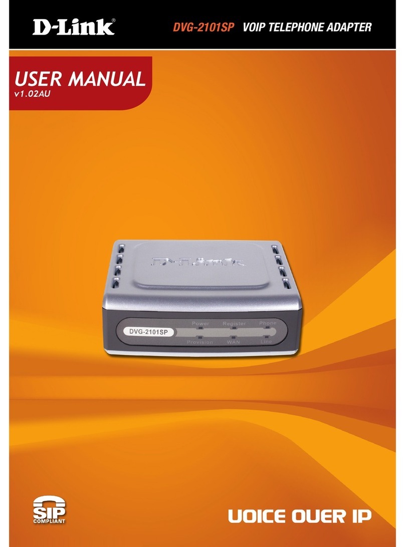 D-Link DVG-2101sp User manual