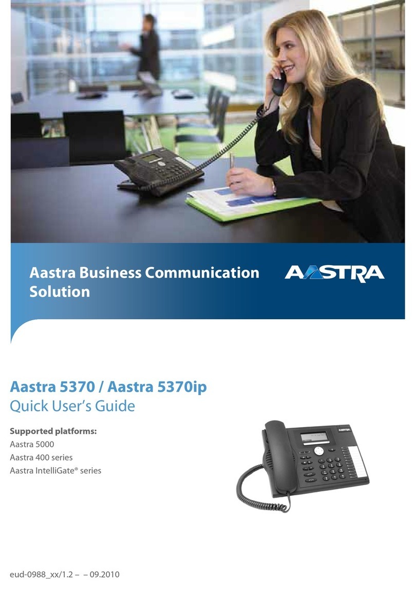 Aastra 5370 Instruction manual